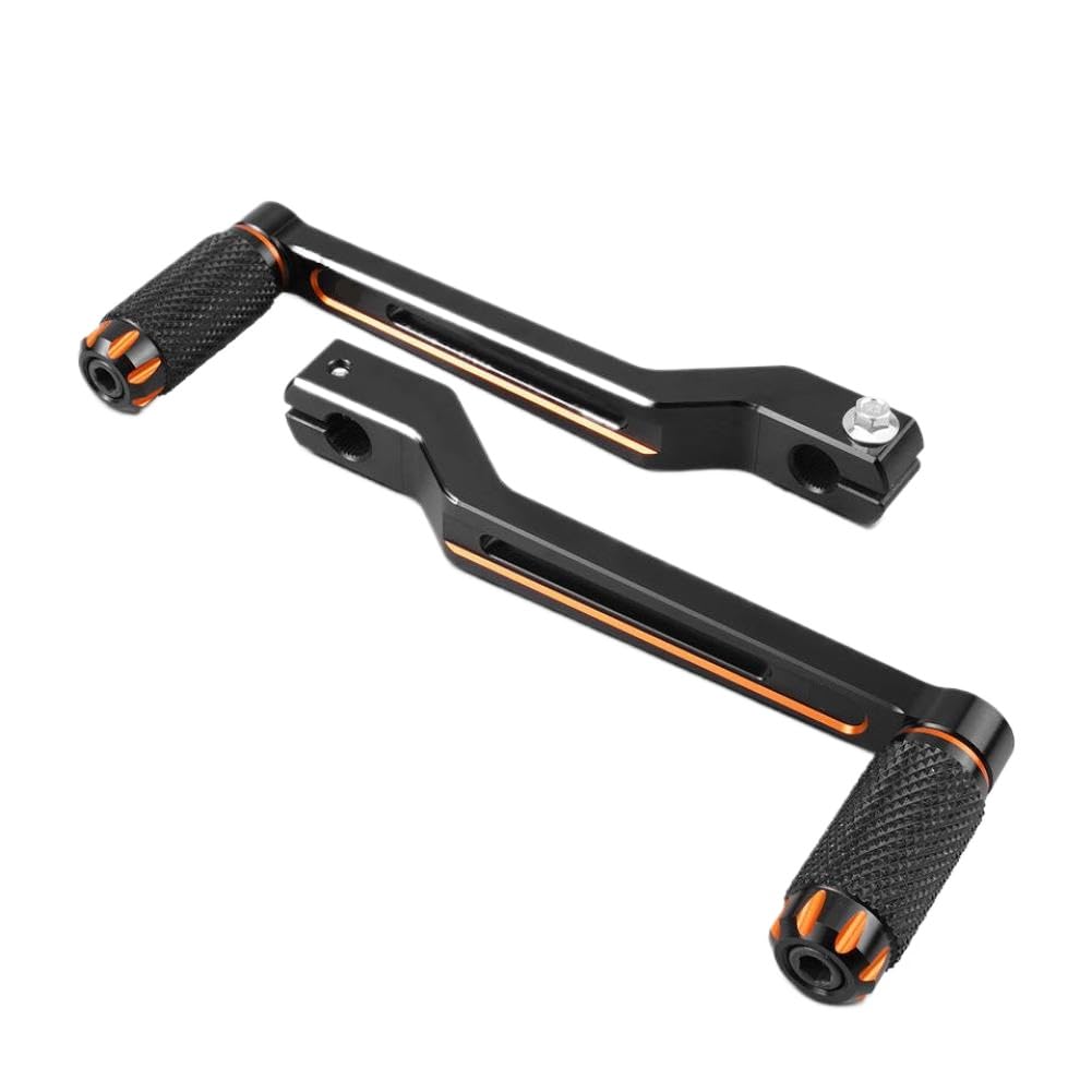 Swyykacqd Orange Heel Toe Gear Shifter Levers Compatible With Flhx 2017-2024 Fltrk Road King Flhp Fat 114 Tri(Orange)