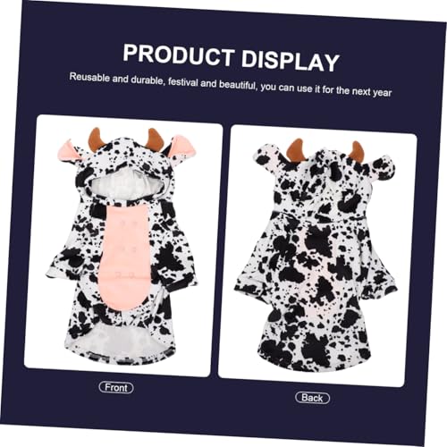 Disfraz ligero para perro modelo vaca Kisangel talla L miniatura 6