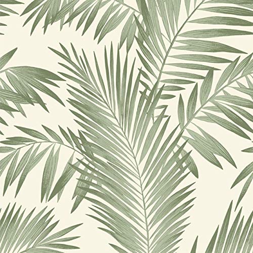 Tropical Palm Tree White Green Wallpaper Leaves Leaf Luxury Weight YöL