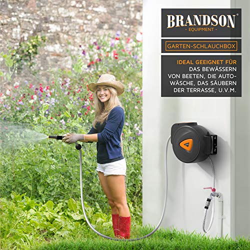 Wand-Schlauchbox Brandson mit 20m Schlauch und Wandhalterung