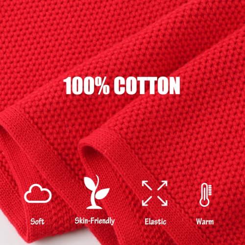 Image of PESAAT Kids Winter Infinity Scarf Knit Cotton Toddler Boy Girls Scarves