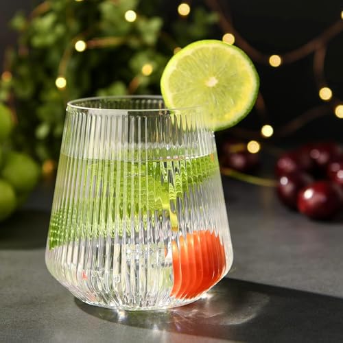 Image of WRINGO 250ml Italian Premium Juice Glasses and Transparent Water Glass Medium Size Tumbler Glasses for Drinking Water and Cocktail (WR-15, Set of 12)