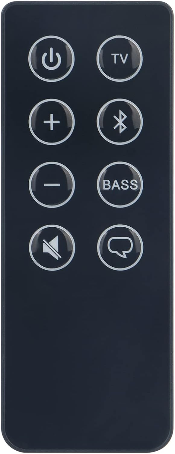 VINABTY Universal Soundbar Remote Control Fit for Solo Soundbar Series II 418775 410376 431974 845194,Solo 15 Series,Solo 10 Version II 401RRS-021A11E B