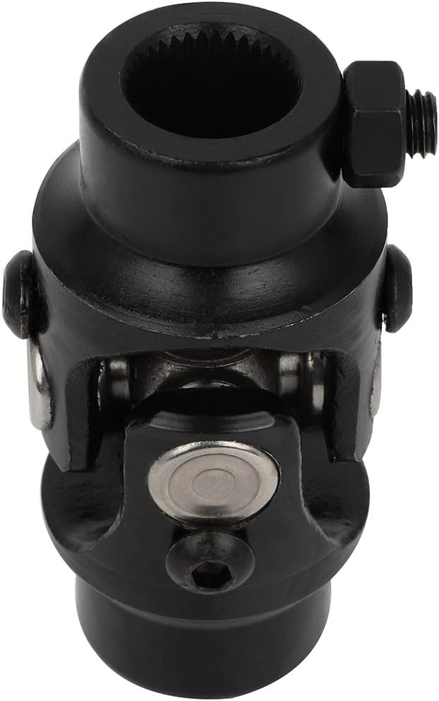 SCITOO1" DD X 1" DD Steering Shaft Universal U-Joint Chrome Single, 83mm Working Angle 35 Degree