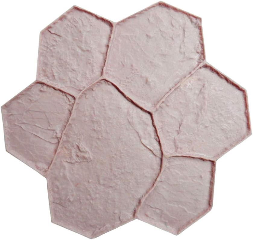 New Random Stone Concrete Stamp Single by Walttools | Decorative Stone Tile, Rotational Pattern, Sturdy Polyurethane Flexible Texturing Mat, Realistic Detail (Floppy)