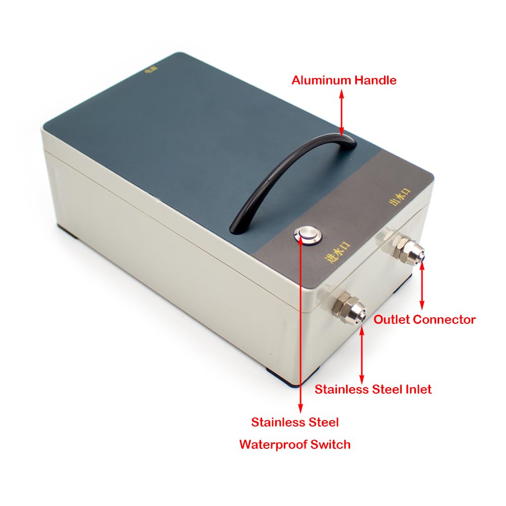 Electric Injector Meat Processor Electric Meat Saline Syringe Pump High Pressure Bacon Pump Gun with 316 Stainless Steel Needle (4 Needle Set)