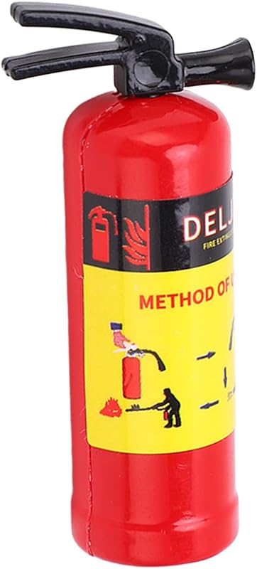RC Car Fire Extinguisher Simulation Design Vivid Lightweight Mini Fire Extinguisher Toy RC Car Accessories (Red)
