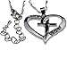Embolden Jewelry Christian Cross Necklace | Cubic Zirconia Heart Pendant for Women | Jesus Loves | AAA CZ - Mother's Day, Easter or Christmas Gift