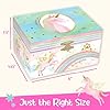 Giggle & Honey Musical Jewelry Box for Girls - Kids Jewelry Box, Unicorn Toys for Girls 4-6, Unicorn Gifts, 6 x 4.7 x 3.5 in #1