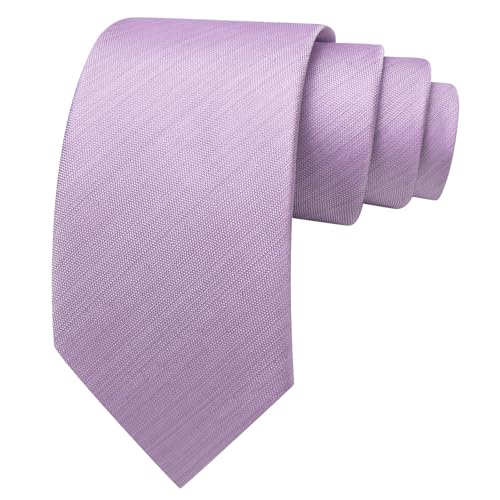 Image of Barry.Wang Plain Men Silk Ties Extra Long Satin Necktie for Wedding Business Handkerchief Cufflinks Set Solid Colors
