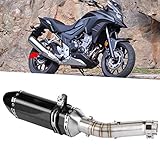 ✅ 【Kompatibilität】 Der abnehmbare DB-Schalldämpfer und das Auspuffmittelrohr sind für Hon-da CBR500R, CB500F 2013-2015 und Hon-da CB500X 2013-2016 geeignet. Bitte achten Sie vor dem Kauf darauf, ob es für Ihr Auto geeignet ist.