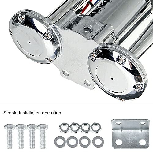 Bocina de coche de 150DB, bocina de aire de doble trompeta de 12V con relé 5