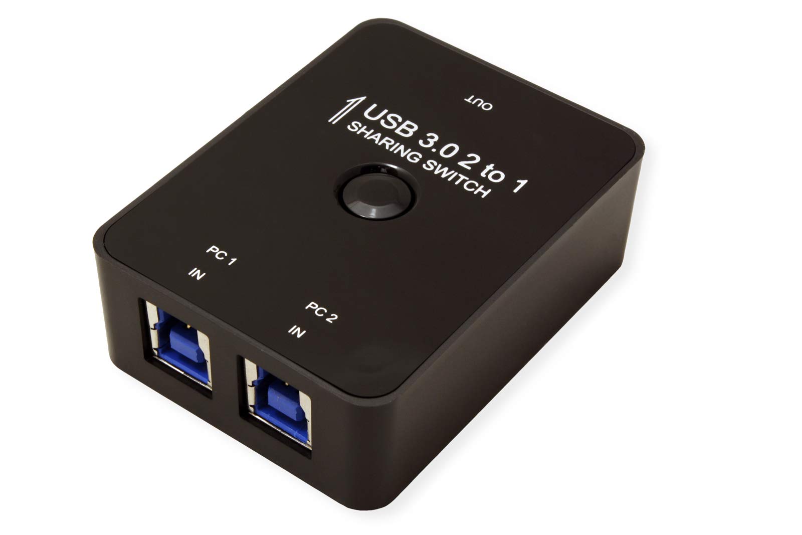 Value Manual USB 3.2 Gen 1 Switch, 2 Ports, Manual USB Sharing Switch to Access One USB Device from Two Different Computers