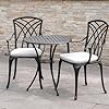 Amazon.com: Withniture 3 Piece Bistro Table Set - Cast Aluminum Outdoor ...