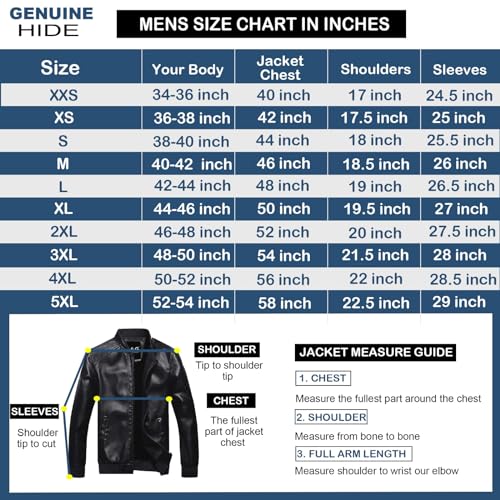 GENUINEHIDE Colete masculino de couro preto Cafe Racer outwear colete de couro, Aranha preta, G