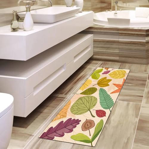 Alfombra pasillo de cocina lavable multicolor 90 x 160 cm 4