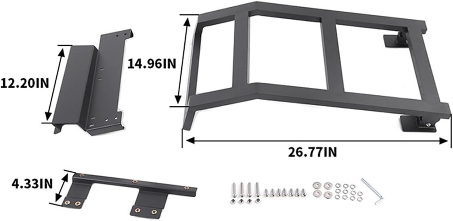 Car Rear Window Expansion Ladder Protection Bracket Rack Compatible with Ford/Bronco Sport 2021-2024 Accessories(Left)