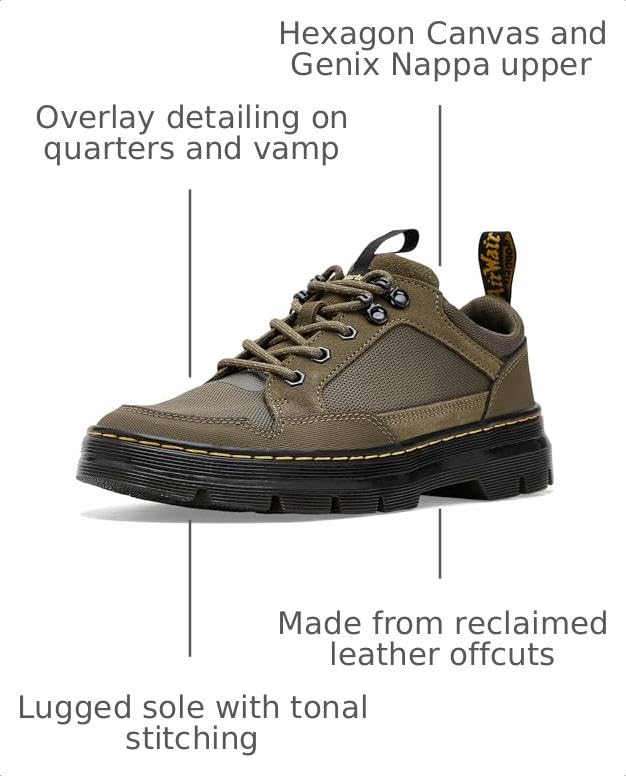 Image of Dr. Martens, Unisex, Reeder Mk.02, DMS Olive, Men's:9, Women's:10, Medium