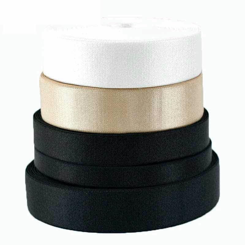 Elastyczna taśma nylonowa, Nylon Elastic Band For Sewing Underwear Bra Straps Multicolor 6-30mm 5/10/20Meters(FleshPink 15mm,20Meters)