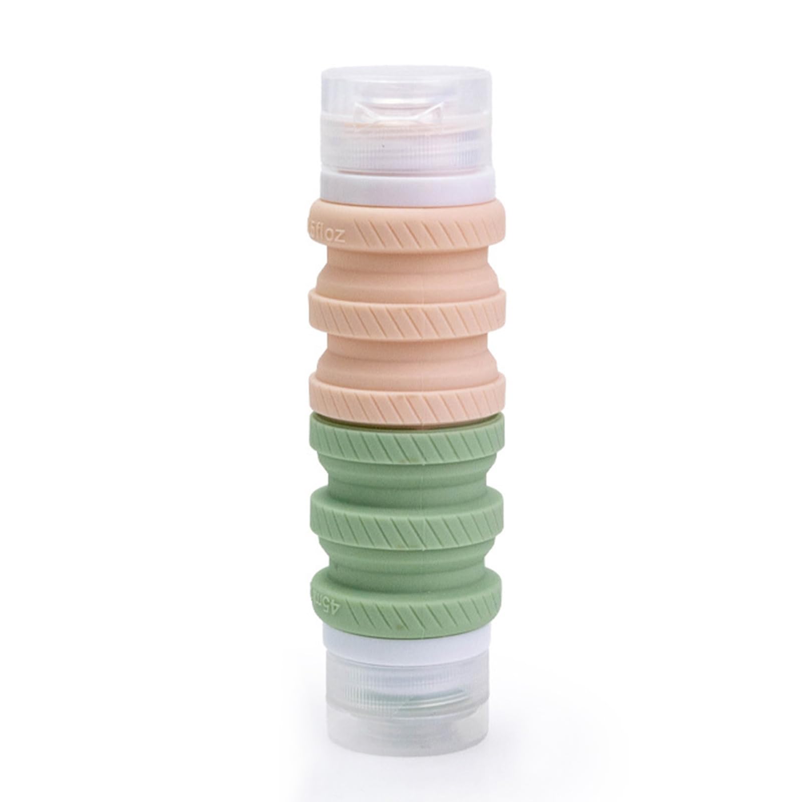 Rikuuui Double Head Travel Bottle Leak Proof Silicone Toiletries Container