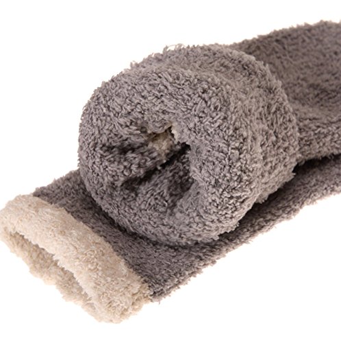 Image of Azue Fuzzy Warm Slipper Socks Women Super Soft Microfiber Cozy Sleeping Socks 6 or 5 Pairs