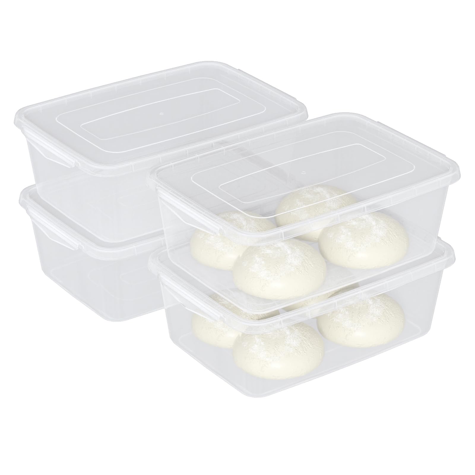 Boite plastique transparente de rangement 12,7L pour organiser le dressing et le cellier
