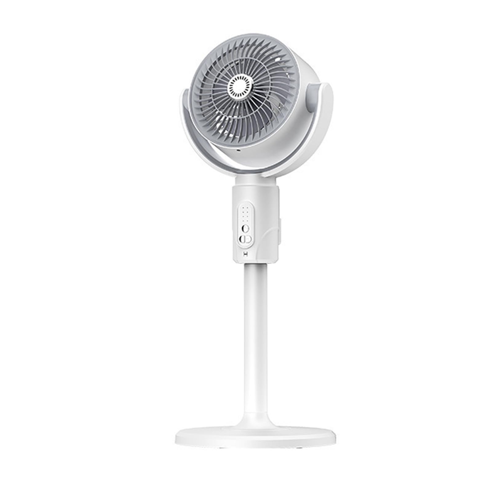 XuQiZZpp Rechargeable Standing Desk Fan with Timer Function Height Adjustable Quiet Operations 5 Speed Oscillations for Home Offi