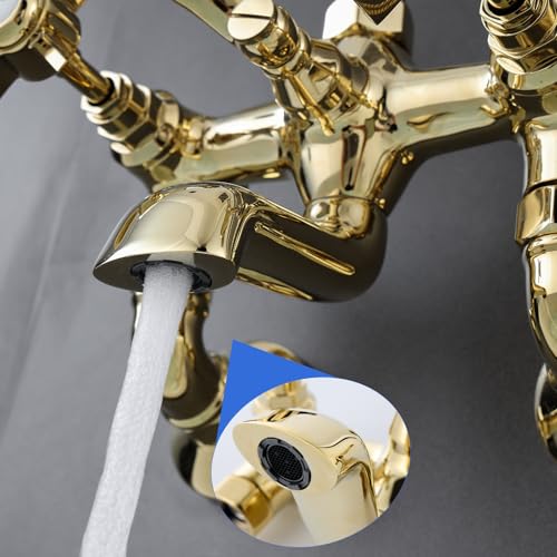 Douche à main en forme de téléphone avec robinet de baignoire mural fixe