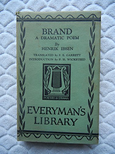 BRAND : A Dramatic Poem - Everyman's Library B000XSTXES Book Cover