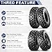 MaxAuto Set of 4 UTV ATV Tires 25x8-12 Front & 25X10-12 Rear Tire, 6PR Tubeless, Four Wheeler Tires All Terrain Tire 25x8x12 Sport Mud-tires 25x10x12 Off Road tire, 4 pack
