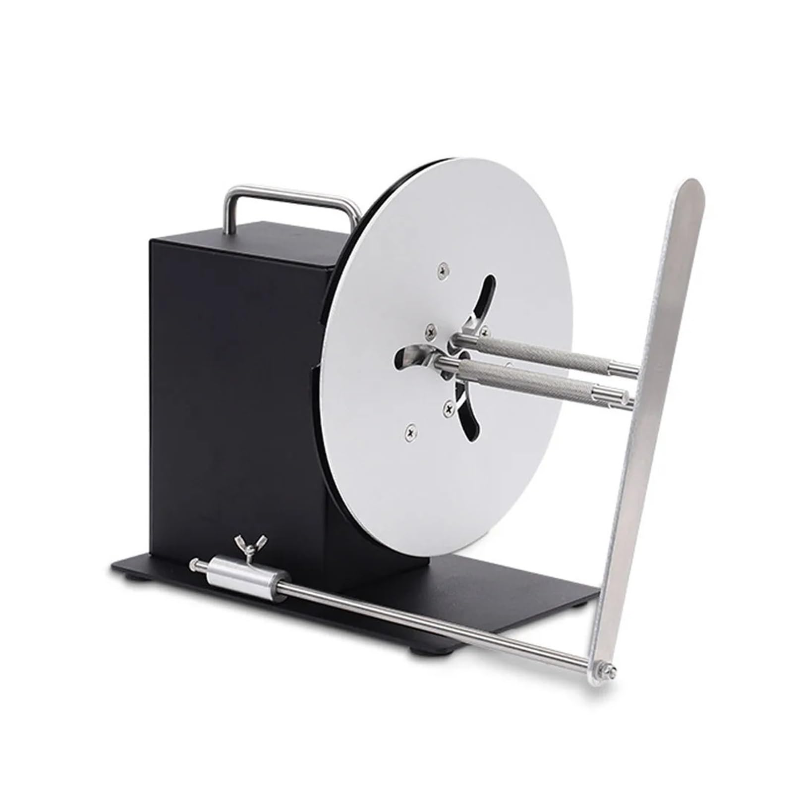 120mm Automatyczna dwukierunkowa maszyna do przewijania etykiet o średnicy Synchronizuj maszynę do etykiet samoprzylepnych z drukarkami dla Biura Logistycznego(With Gear lever)