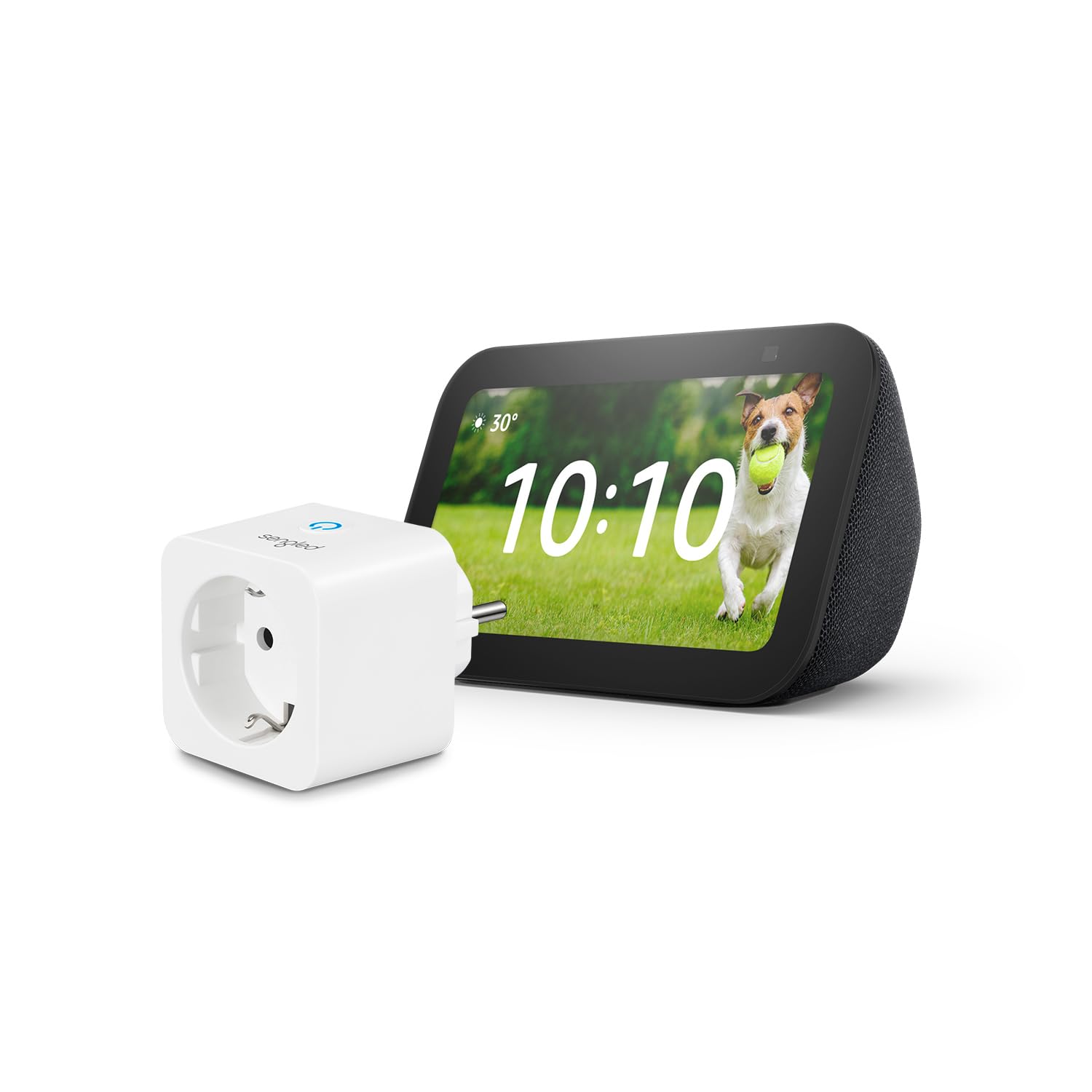 Echo Show 5 (3.ª generación) | Antracita + Sengled Smart Plug, compatible con Alexa - Kit de inicio de Hogar digital