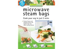 Easy Use: Ziploc Zip N Steam Microwave Steam Bags 25ct, pack of 3