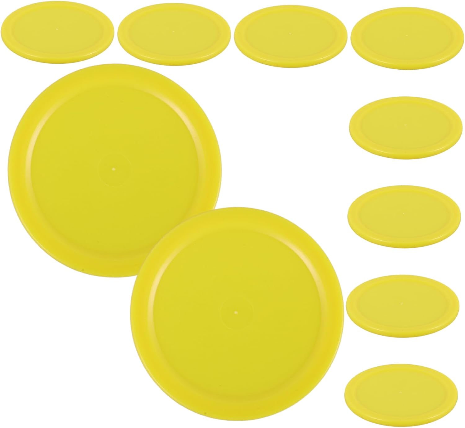 POPETPOP 10pcs Plastic Hockey Pucks Small Ice Hockey Piece Toys Games Supplies Accessories