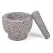 Produktbild designfun Set FÜR DIE KÜCHE: MÖRSER MIT STÖßEL Granit MASSIV - SCHWERE QUALITÄT - 3,8 KG