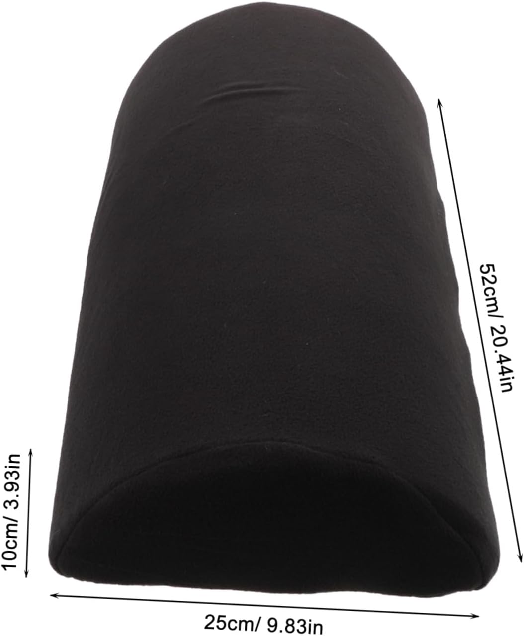 Lounge Sofa Leg Rest Cushion Half-Round Memory Foam Pillow with Plush Fleece Cover, Recliner Chair Footrest Support for Sleeping and Elevation in Living Room