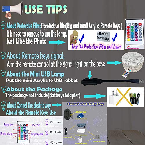 Itachi Nachtlampje 3D Optische Illusie LED Tafellamp Sasuke Bros Kinderen Lamp voor Kinderen Baby Jongen Slaapkamer… - Afbeelding 7