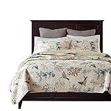Brandream Bird Bedding King American Country Style Comforter Set King Size 100% Cotton Quilt Set...