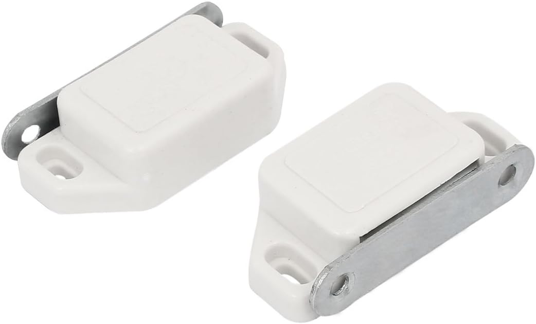 Cupboard Cabinet Plastic Shell Metal Plate Magnetic Latch Catch White 50pcs (293c40afd80d61cabe622b431bf7d55f)