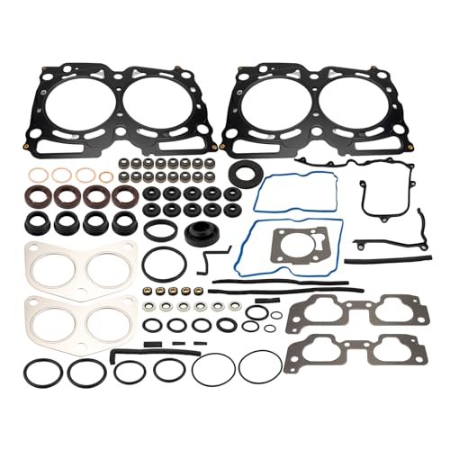 Image of KAX Engine Cylinder Head Gasket Set Compatible with Subaru Forester 2006-2010, Impreza 2006-2011, Outback Legacy 2006-2009, Baja Saab 9-2X 2006 2.5L, Head Gasket Kit, OE# HS 26415 PT-1