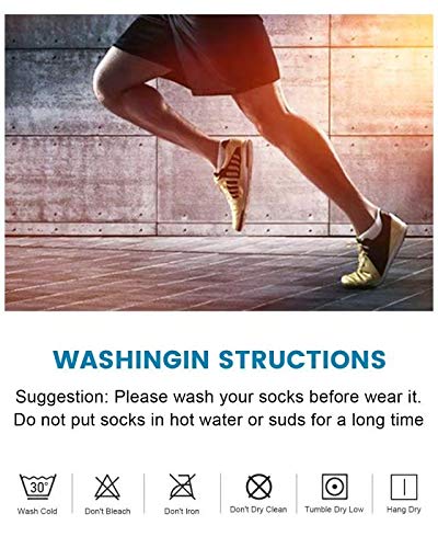 Image of TANSTC Athletic Running Ankle Socks,6Pairs Cushioned Low Cut Anti-Blister Tab Sports Sock Men Women