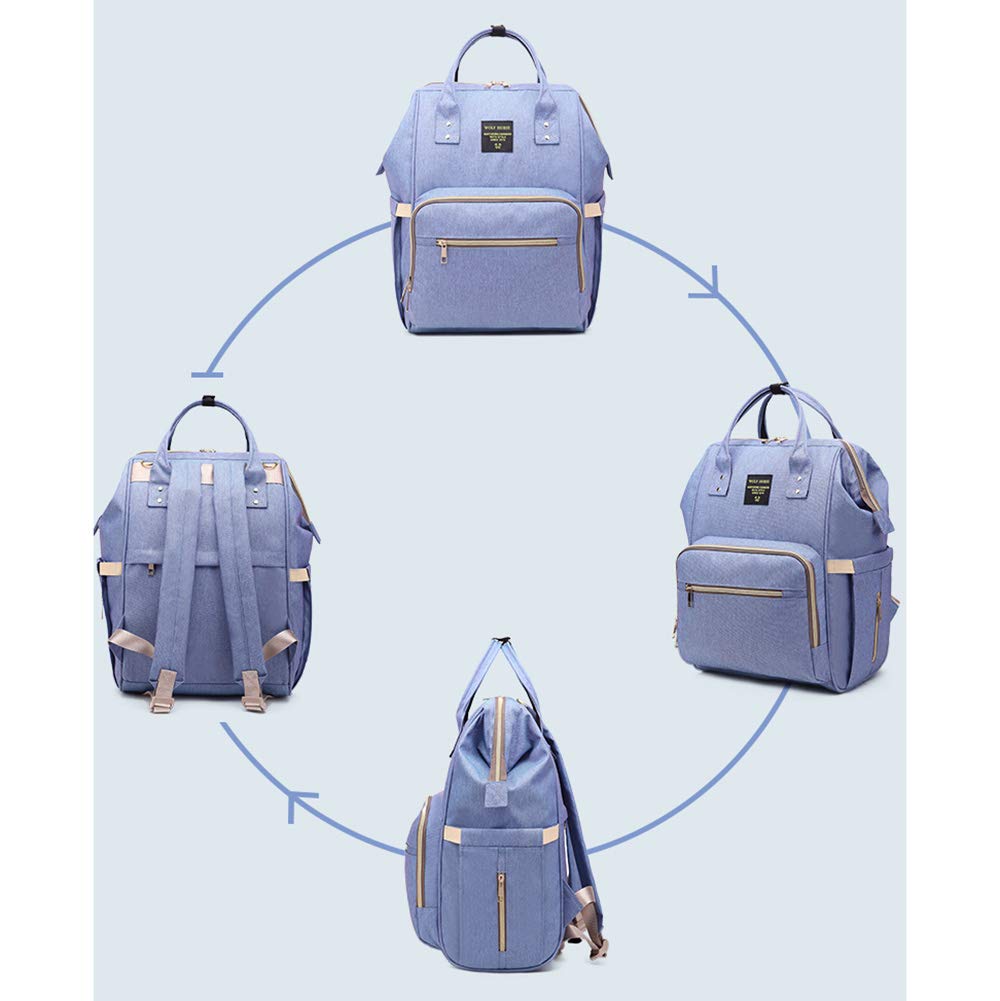 Mujeres Mochila Estudiante Viaje de Ocio antirrobo de 12 Pulgadas Campus Laptop Mochila para niñas niños Madre bebé Multi-función Bandolera