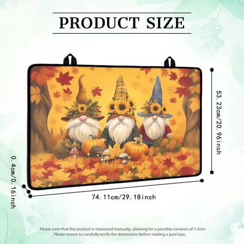 Image of Electric Stove Cover Dust Cover, Thanksgiving Ghome Maple, Stovetop Liners Protect Cover, Heart Resistant Stovetop Protector, Waterproof Dish Drying Mat, Thanksgiving Decoration