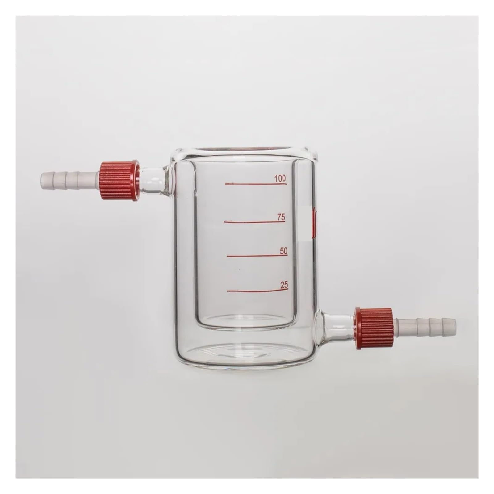 Bécher en verre borosilicaté à double paroi avec bec verseur amovible(1000ml)