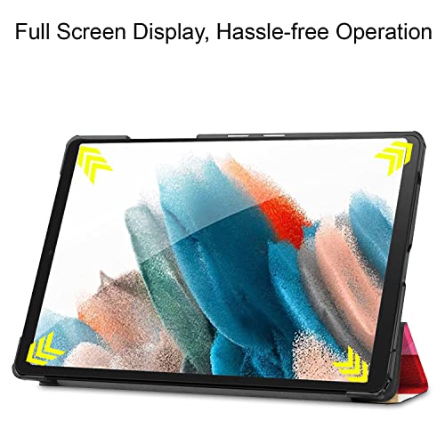 Image of Robustrion Smart Trifold Hard Back Flip Stand Case Cover for Samsung Galaxy Tab A8 10.5 inch [SM-X200 /X205 /X207] 2022 - Diamond