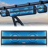 Ehaho 2.1CH Stereo UTV Sound Bar (Subwoofer) and Speakers, 16 Inch Bluetooth ATV Soundbar with RGB Lights, Waterproof Golf Cart Speakers, Marine Sound bar Compatible with SXS Polaris RZR Can-Am