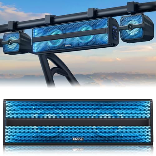 Ehaho 16 Bluetooth UTV Sound Bar with RGB Lights