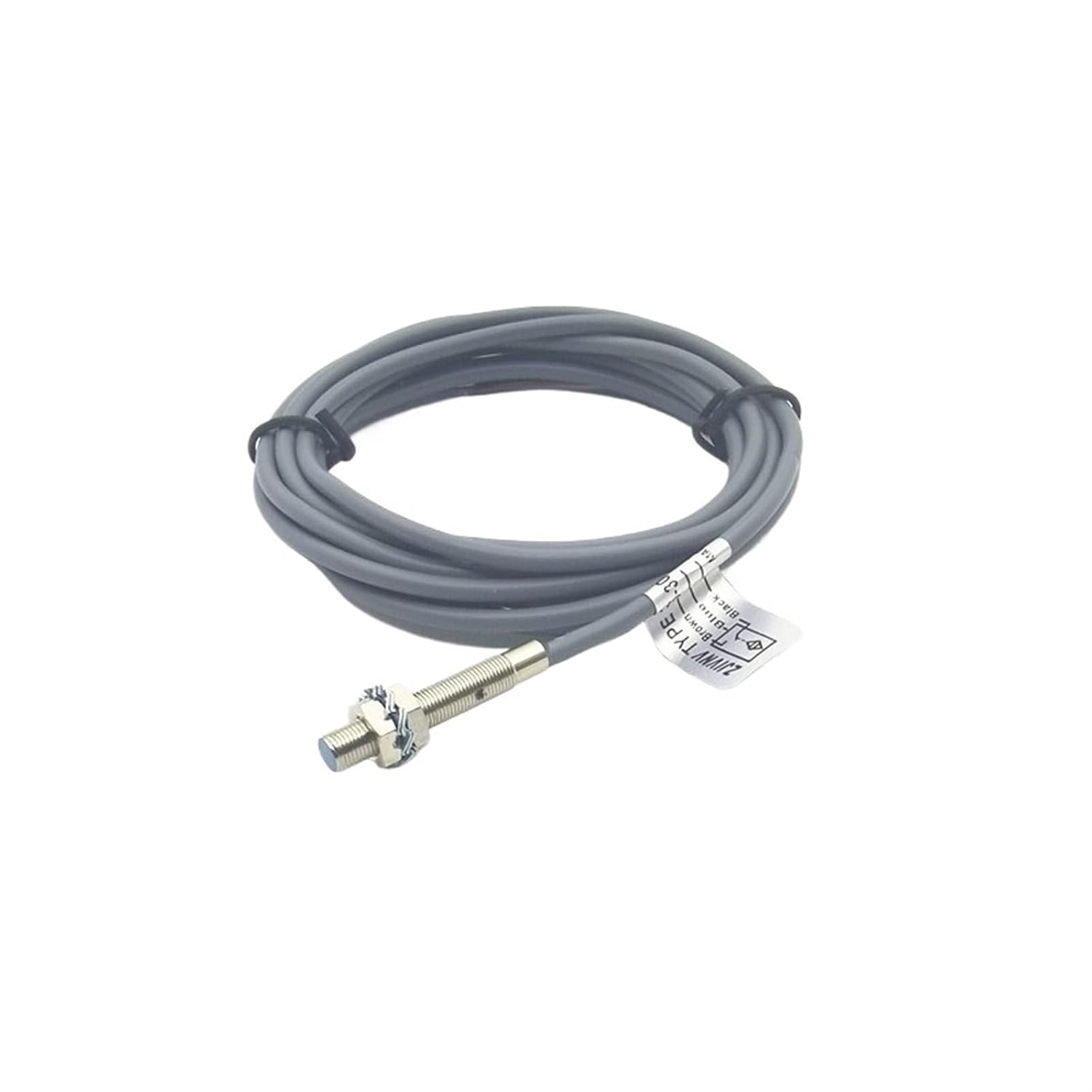 5pcs/lot M6 NPN Flush Normally Open and Close Inductive Proximity Metal Sensor Switch 3 Wires 1.5m Length Cable Distance 1mm(NPN NC)