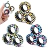 Cevioce 9Pcs Magnetic Rings Fidget Toy Set, ADHD Anxiety Magnetic Fidget Toys Adults Fidget Spinner Rings for Relief, Gifts for 8+ Year Old Teen Boy Girl B
