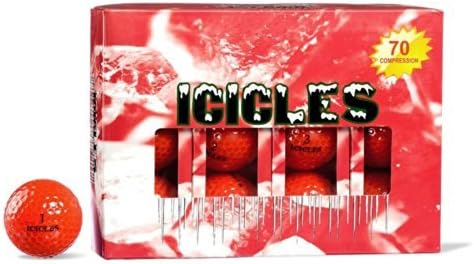 ICICLES Women's V Golf Ball, Red by Icicles